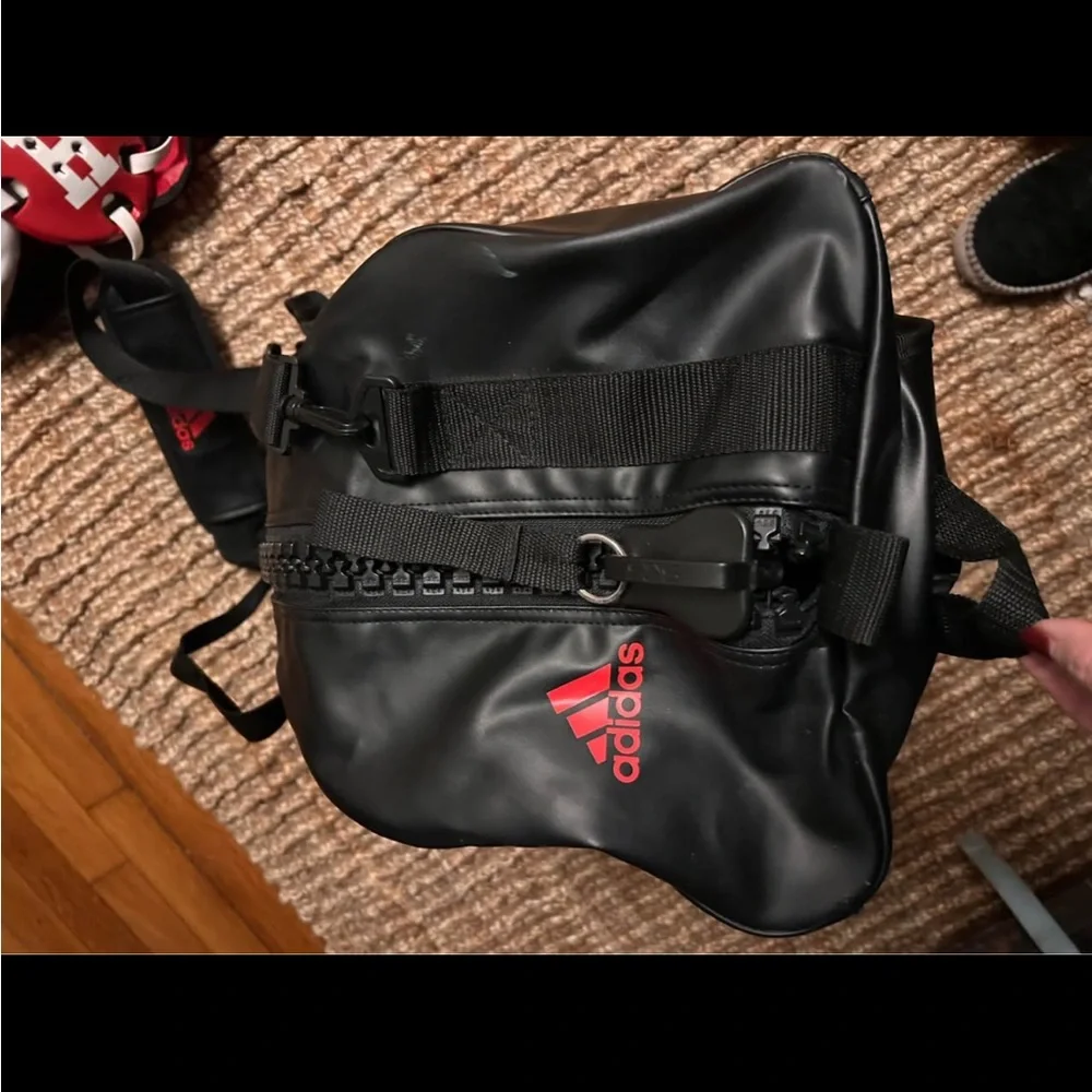Adidas Equipe Gracie Barra Jiu Jitsu Competition Team Black Sports Duffel Bag - Picture 5 of 6